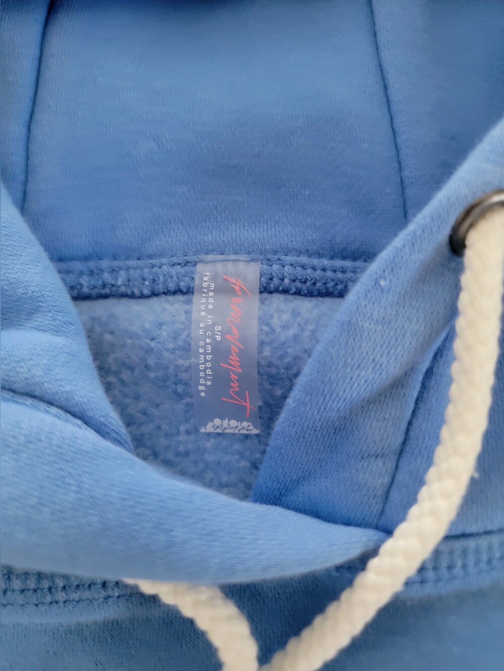 Free People Movement Final Call Front Logo Hoodie Riviera Blue Combo Small - Picture 7 of 11